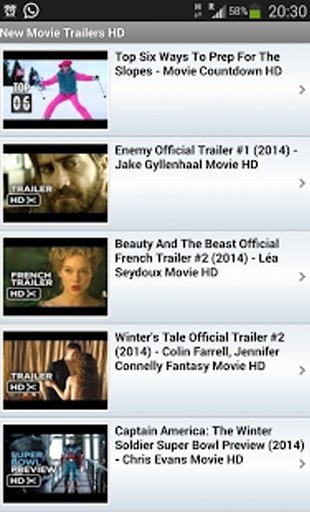 New Movie Trailers HD截图5