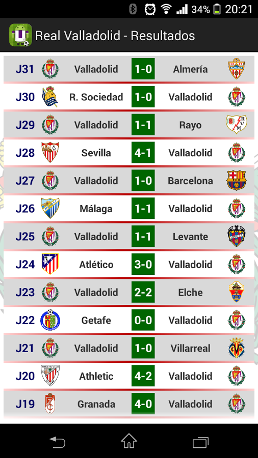 Real Valladolid截图7