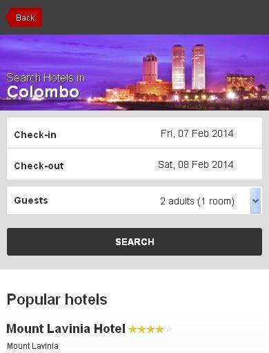 Colombo Hotel finder截图1