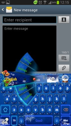 GO Keyboard Christmas HD Theme截图1