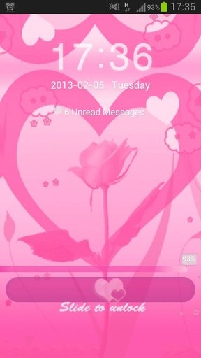 GO Locker Theme Pink Valentine截图5