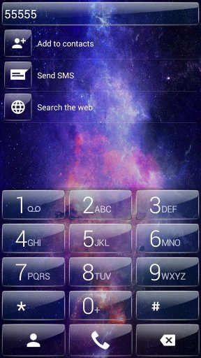 ExDialer theme Galaxy Glass截图5