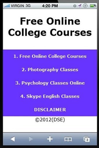 Free Online College Courses截图1