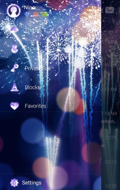 (FREE) GO SMS FIREWORKS THEME截图3