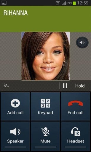 Rihanna fake call截图1