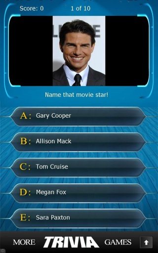 Name that Movie Star Trivia截图2