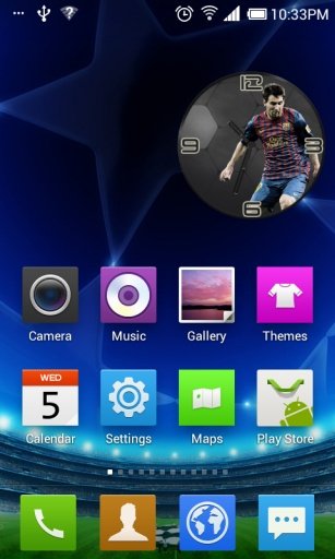 Lionel Messi Clock Widget截图2