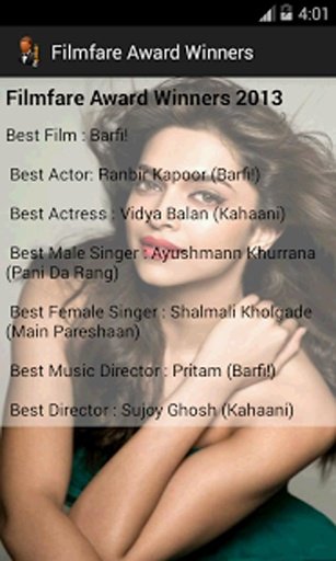 Filmfare Award Winners截图5