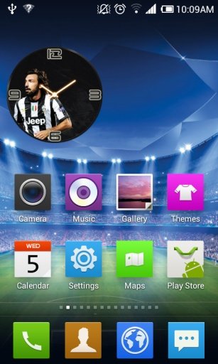 Andrea Pirlo Clock Widget截图1