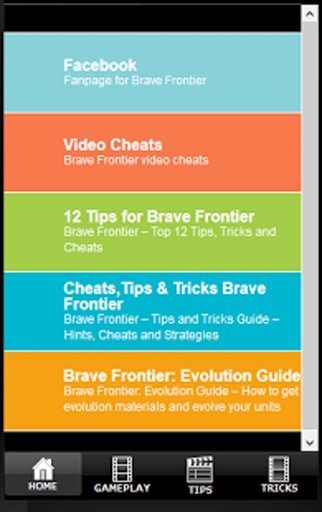 TG Brave Frontiers Tips截图1