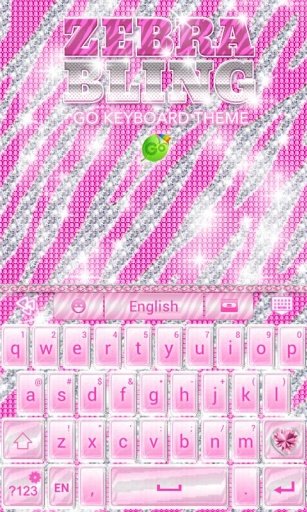 ♦ BLING Theme Pink Keyboard ♦截图2