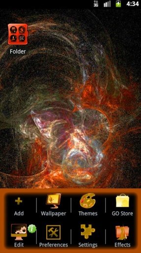 Orange Flame GO theme截图4