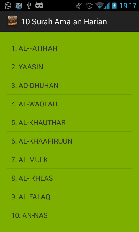 10 Surah Amalan Harian截图1