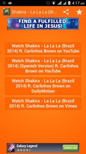 Shakira - La La La Brazil 2014截图1