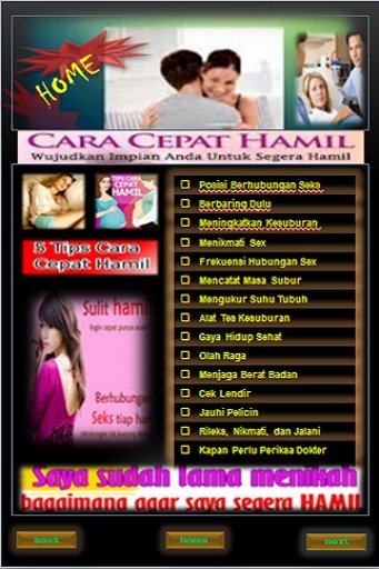 Tips Cara Cepat Hamil截图4