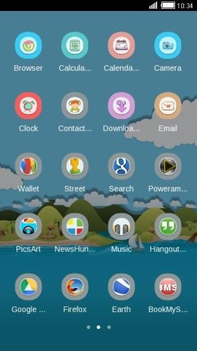 Island C Launcher Theme截图2