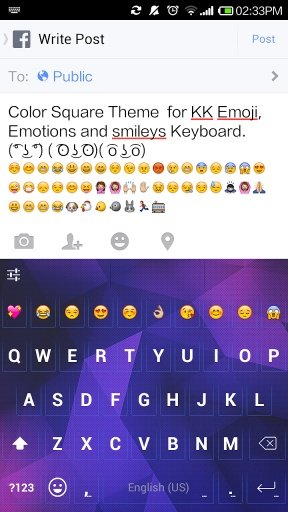 Color Square Emoji Keyboard截图4