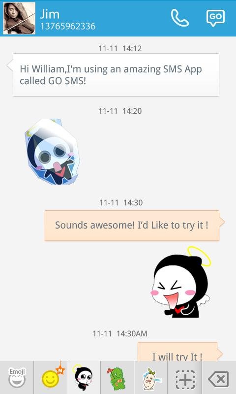 GO SMS HULA ANIMATED STICKER截图7