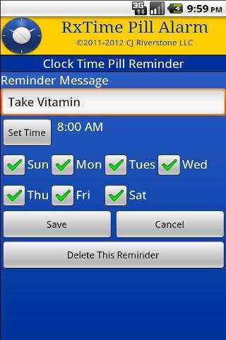 RxTime Pill Reminder截图3