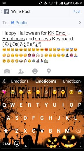 Happy Halloween Emoji Keyboard截图6