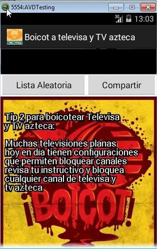 Boicot a Televisa y TV azteca截图3