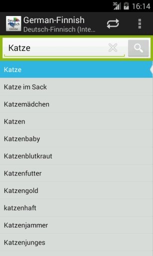 German-Finnish Dictionary截图1