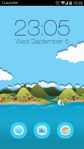 Island C Launcher Theme截图1