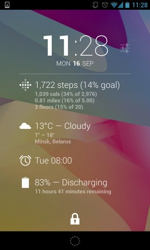 DashClock Fitbit Extension截图3