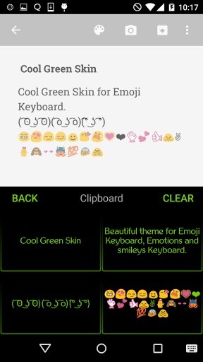 Neon Green - Emoji Keyboard截图3