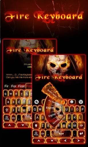 Fire Soul GO Keyboard Theme截图1