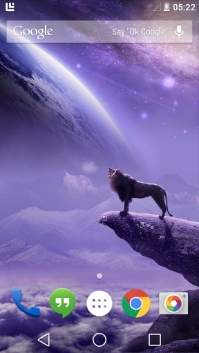 Lion and Earth Live Wallpaper截图1