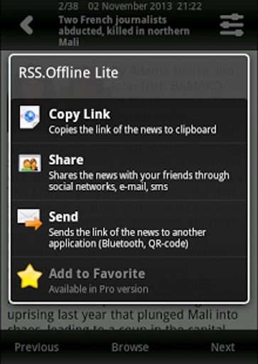 RSS.Offline Lite截图2