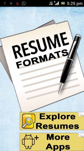 Resume Formats Stock截图1