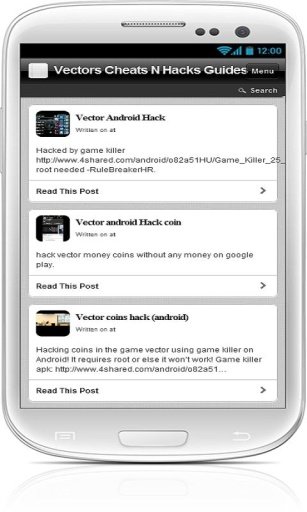 Vector Cheats N Hacks Guides截图3