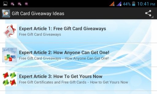 Gift Card Giveaway Ideas截图3