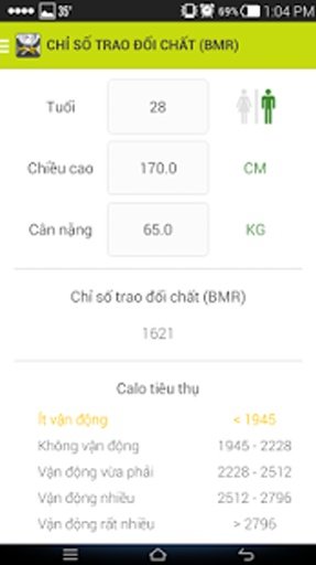 Chỉ số sức khỏe截图7