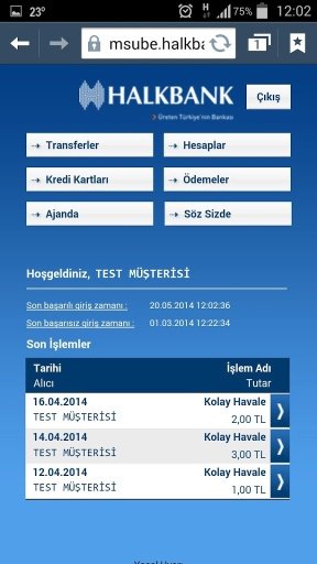 Halkbank Mobile Banking截图2