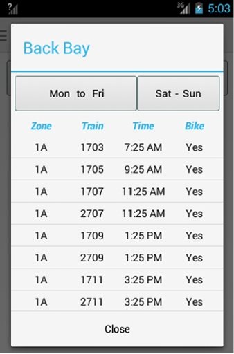 Boston Train Schedule截图3