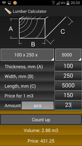 Lumber Calculator截图2