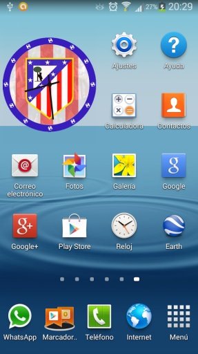 Atl&eacute;tico Madrid Clock Widget截图2