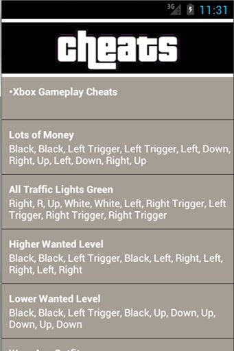 Cheats GTA 3截图3