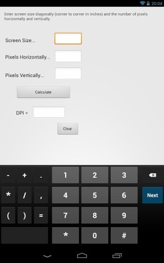 DPI Calculator截图2