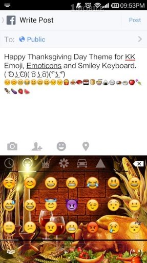 Happy Thanksgiving Keyboard截图3