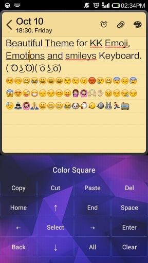 Color Square Emoji Keyboard截图2