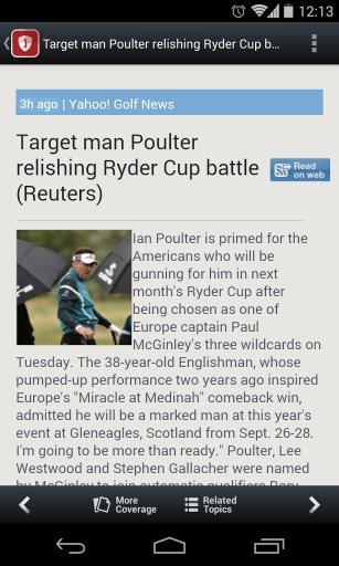 SF - Unofficial Ryder Cup News截图5