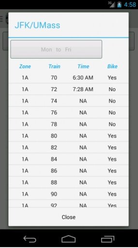 Boston Train Schedule截图2