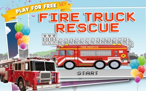 Fire Truck Rescue: Racing Game截图5