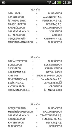 S&uuml;per Lig Fikst&uuml;r截图2