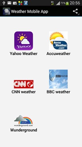 Weather Mobile App截图2