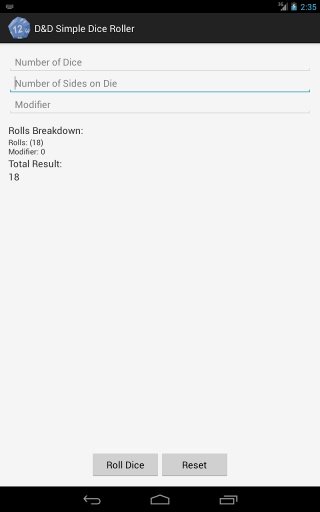 D&D Simple Dice Roller截图4